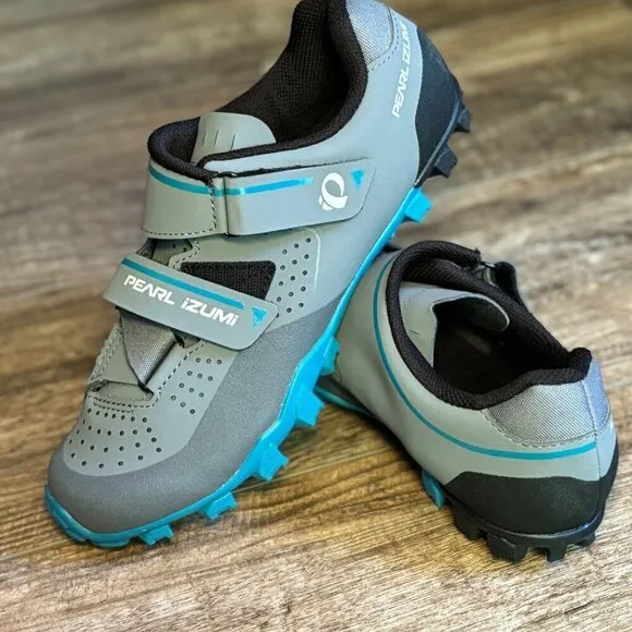 NEW PEARL IZUMI X-Alp Divide Moutain Bike Cycling Shoes Gray/Black Women's 42