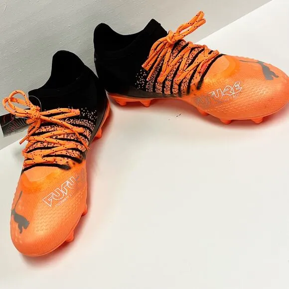 NEW Puma Kids Future 2.3 FG-AG Jr Neon Citrus Soccer Cleats Shoes Size 3.5