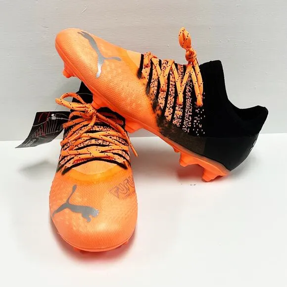 NEW Puma Kids Future 2.3 FG-AG Jr Neon Citrus Soccer Cleats Shoes Size 3.5