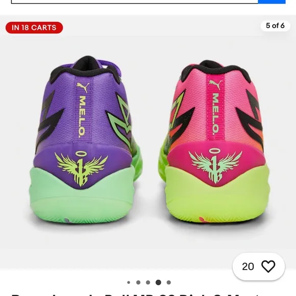 New Puma Lamelo Ball MB.02 Rick &amp; MortyBasketball Shoes