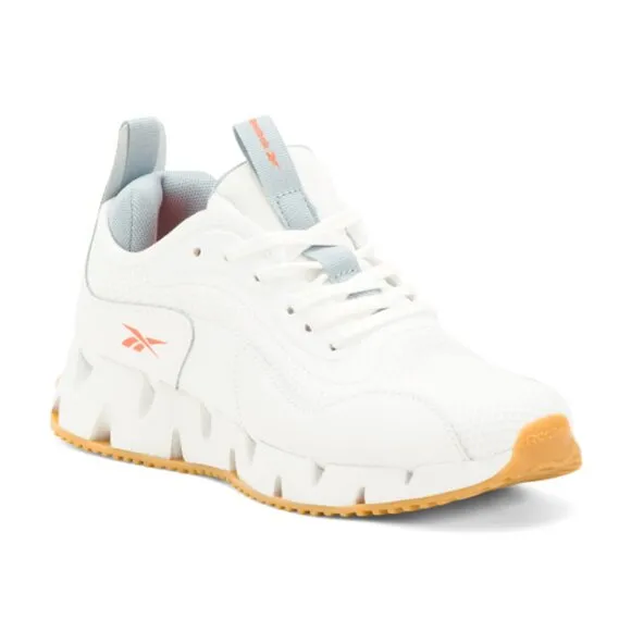 new Reebok Zig Dynamica STR White Athletic Sneaker Shoes
