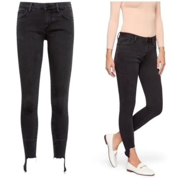 NEW Sam Edelman Grayish Black Skinny Jeans Size 26