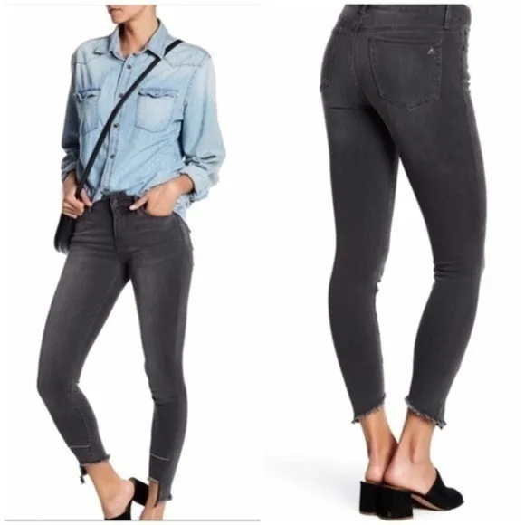 NEW Sam Edelman Grayish Black Skinny Jeans Size 26