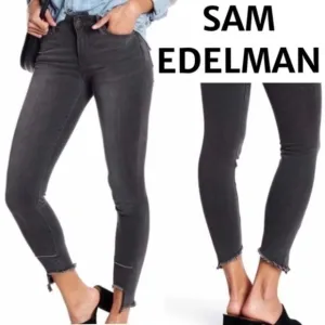NEW Sam Edelman Grayish Black Skinny Jeans Size 26
