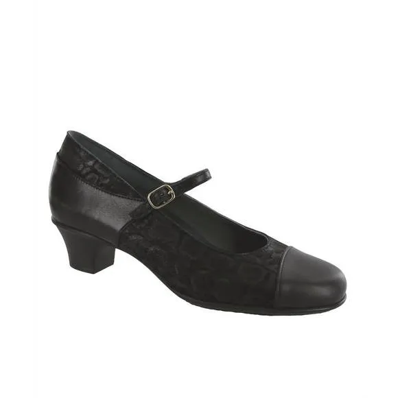 NEW SAS women's isabel shoes-narrow in black/snake