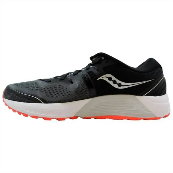 NEW SAUCONY men's guide iso 2 running shoes in black/grey