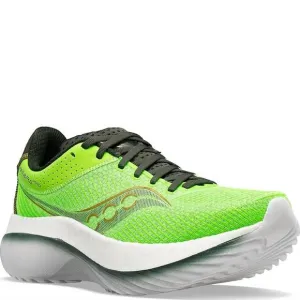 NEW SAUCONY men's kinvara pro shoes in slime/umbra