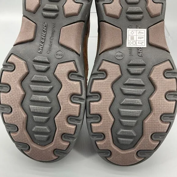NEW Skechers Men’s Seveno Slip-on Shoes Brown Size 8