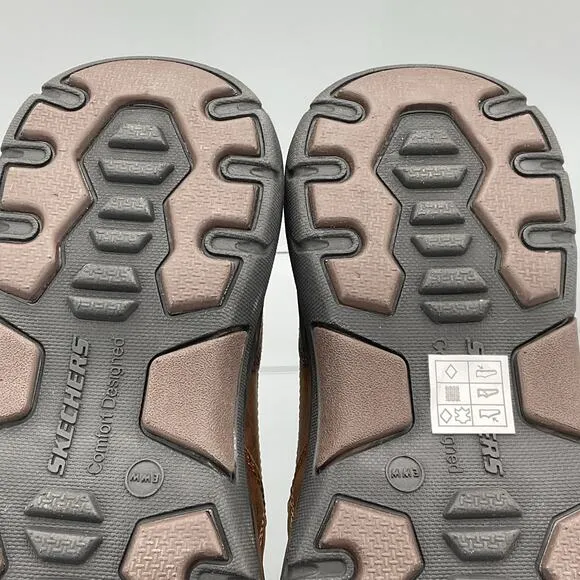 NEW Skechers Men’s Seveno Slip-on Shoes Brown Size 8