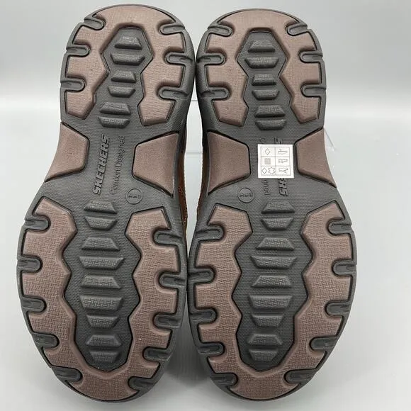 NEW Skechers Men’s Seveno Slip-on Shoes Brown Size 8