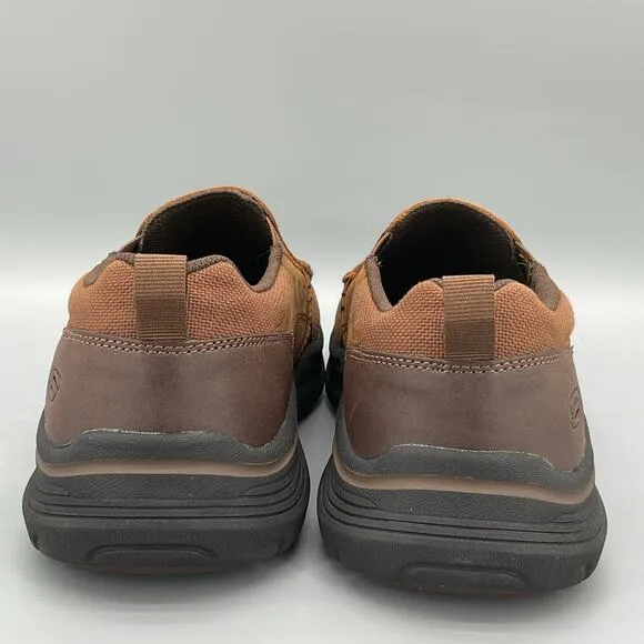 NEW Skechers Men’s Seveno Slip-on Shoes Brown Size 8