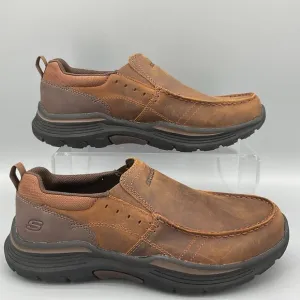 NEW Skechers Men’s Seveno Slip-on Shoes Brown Size 8