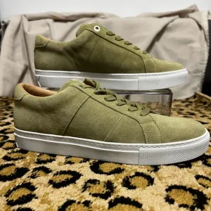 New The Greats Brooklyn green suede lace up men's shoes. Size US 9.5 NWOB