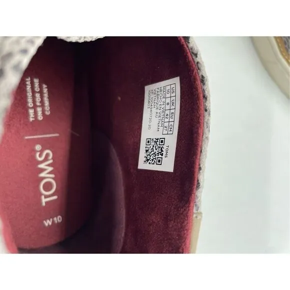 New TOMS Paxton Cobblestone Snake Printed Suede Women’s Chukka Size 10