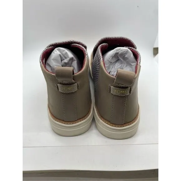 New TOMS Paxton Cobblestone Snake Printed Suede Women’s Chukka Size 10