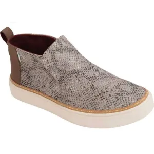 New TOMS Paxton Cobblestone Snake Printed Suede Women’s Chukka Size 10