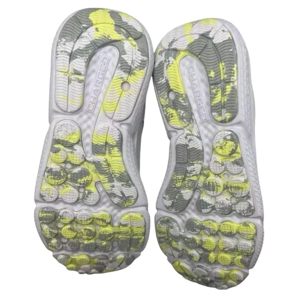 New Under Armour Charged Assert 10 White Sonic Yellow Women’s 8.5