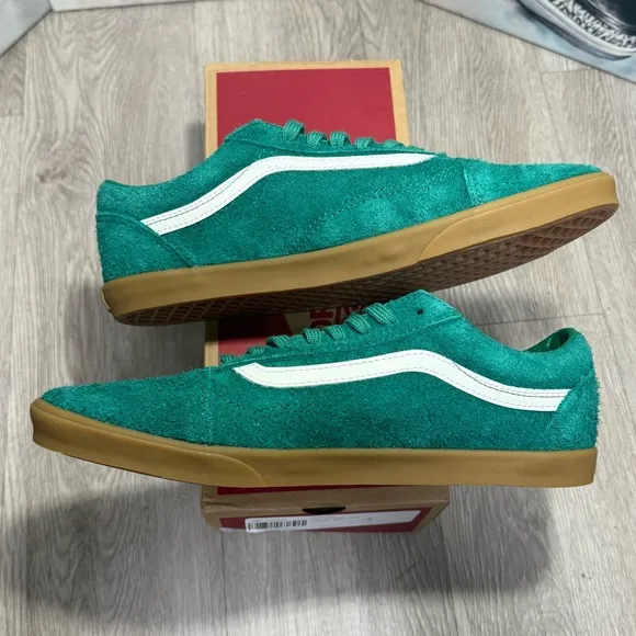 New Vans Old Skool LowPro Green/Gum Sneakers Low-Top Shoes Sizes 8.5, 9, 9.5 Men