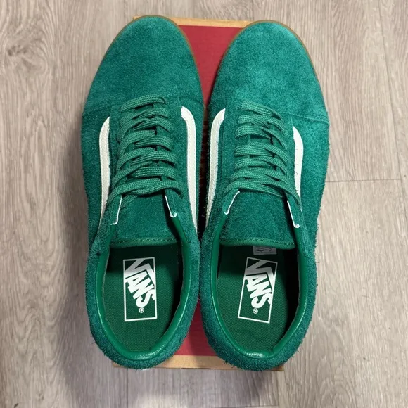 New Vans Old Skool LowPro Green/Gum Sneakers Low-Top Shoes Sizes 8.5, 9, 9.5 Men