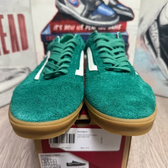 New Vans Old Skool LowPro Green/Gum Sneakers Low-Top Shoes Sizes 8.5, 9, 9.5 Men