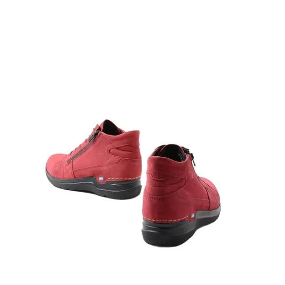 NEW WOLKY women's why shoes in oxblood nubuck