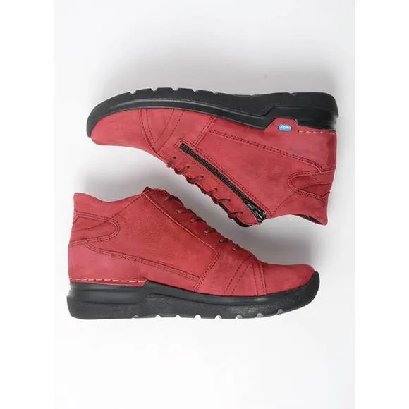 NEW WOLKY women's why shoes in oxblood nubuck