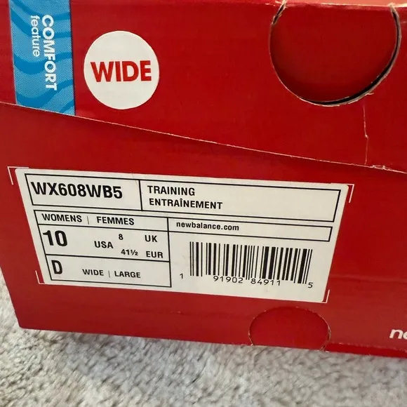 NEW WOMEN'S NEW BALANCE WX608V5 TRAINING SHOES 10D WIDE