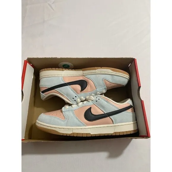 New Women’s Size 12 - Nike Dunk Low Glacier Blue Arctic Orange HJ7341 474