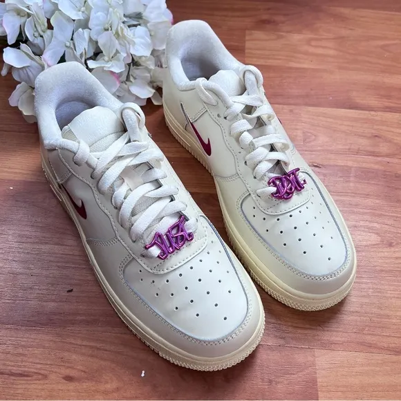 NEW Womens Size 7 Nike Air Force 1 '07 Coconut Milk Alabaster Playful Pink Shoes