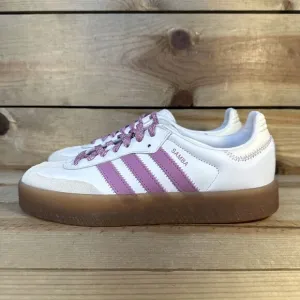 NEW Womens Size 8.5 - Adidas Sambae “White Preloved Purple” Sneakers IE9106 RARE
