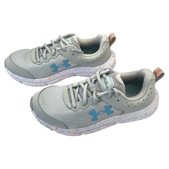New Women's Under Armour Charged Assert 10 Paint Splatter Running Shoes- Size 6
