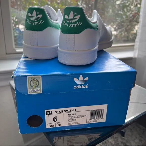 NIB adidas Originals Unisex-Adult Stan Smith Trainer sneaker shoes US 6