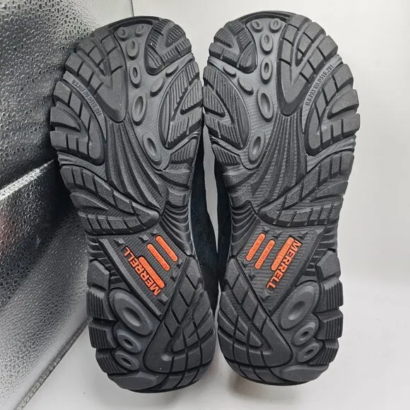 NIB Men's MERRELL Moab Onset Composite Toe Waterproof Work Shoe Black Size 10