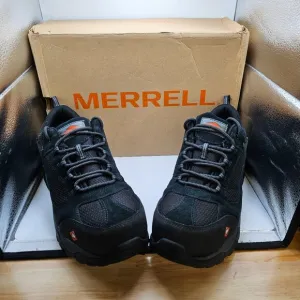 NIB Men's MERRELL Moab Onset Composite Toe Waterproof Work Shoe Black Size 10
