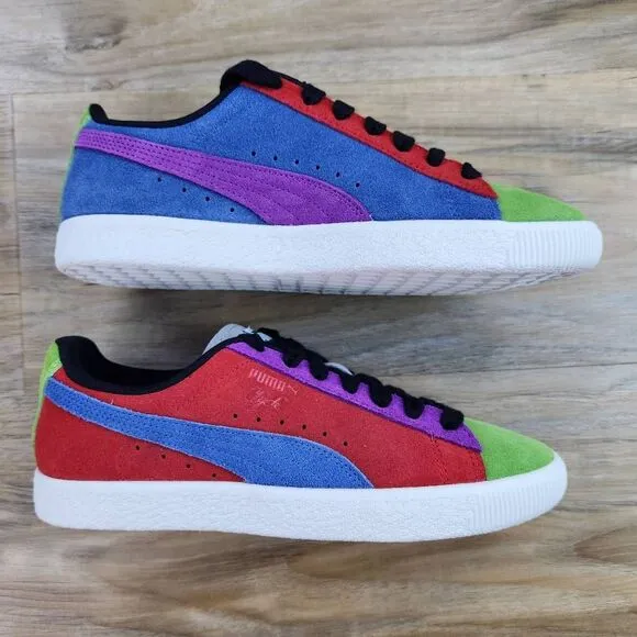 🩵NIB Puma Clyde Culture Multicolor Sneakers Men's 9.5