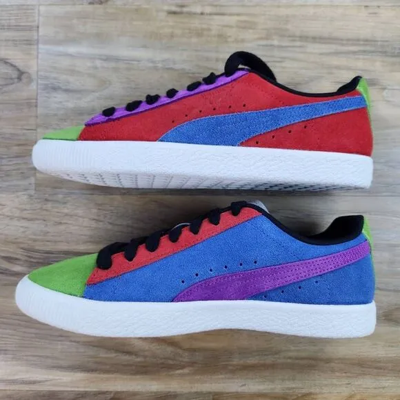 🩵NIB Puma Clyde Culture Multicolor Sneakers Men's 9.5