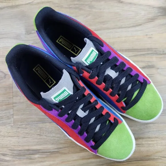 🩵NIB Puma Clyde Culture Multicolor Sneakers Men's 9.5