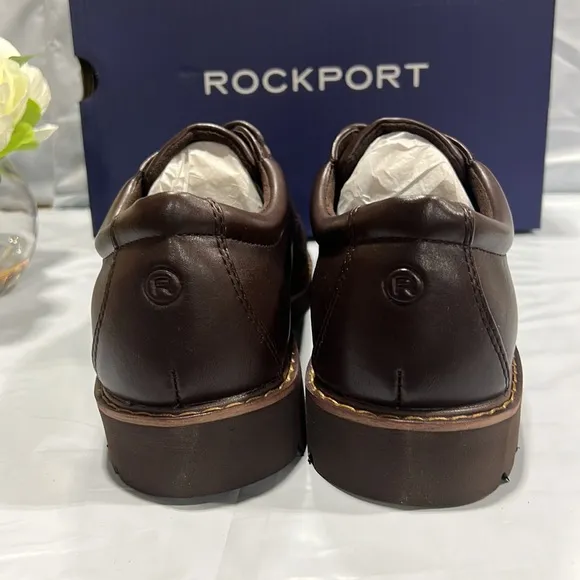 NIB - Rockport Men’s Kevan Oxfords Shoes, Brown CJ1574 - Size 8.5