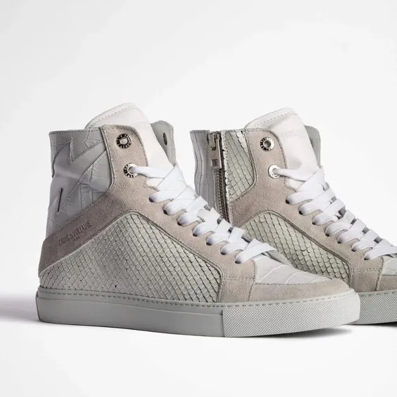 NIB | Zadig And Voltaire High Top Flash Keith Sneakers with Dust Bag FR38/US7‎
