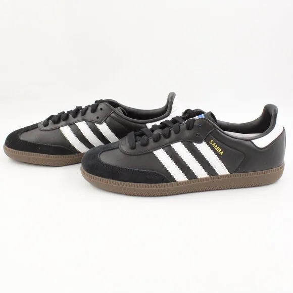 NIDB Adidas Women's Samba OG Sneakers in Black/White US Size 7.5 (IG9031)