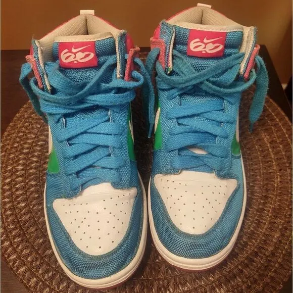 Nike 6.0 High Dunk Womens Sneaker Skater Shoes Sz 9 Retro 454054-136