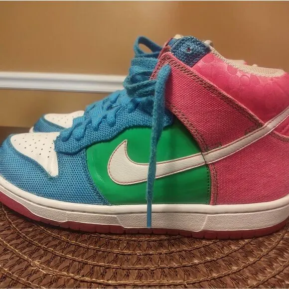 Nike 6.0 High Dunk Womens Sneaker Skater Shoes Sz 9 Retro 454054-136