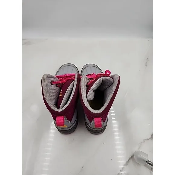 Nike ACG Woodside 2 Rasp Red/Laser Orange Pink High Shoes 524877-601 Girls 5.5Y