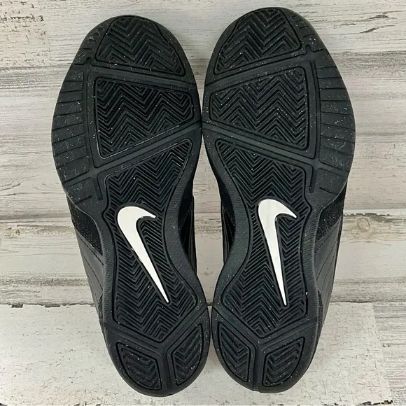 Nike Air Baseline Men’s Low Top Lace Up Basketball Shoes Size 10.5 Color-Black