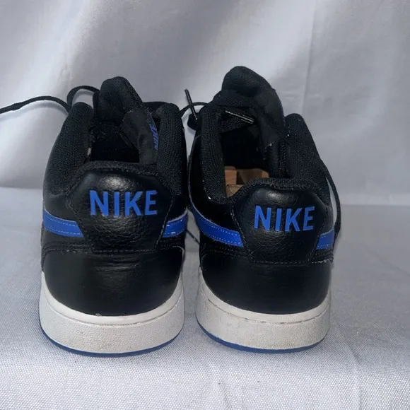 Nike Air Court Vision Low Mens Size 10 Black Blue Running Shoes DM8681-001