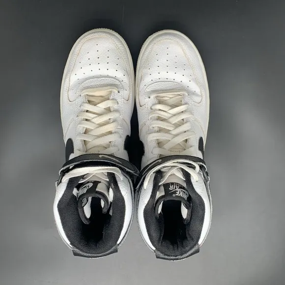 Nike Air Force 1 '07 High '21 Pebbled Leather Shoes Ct2303-100 Men's Sz 9.5