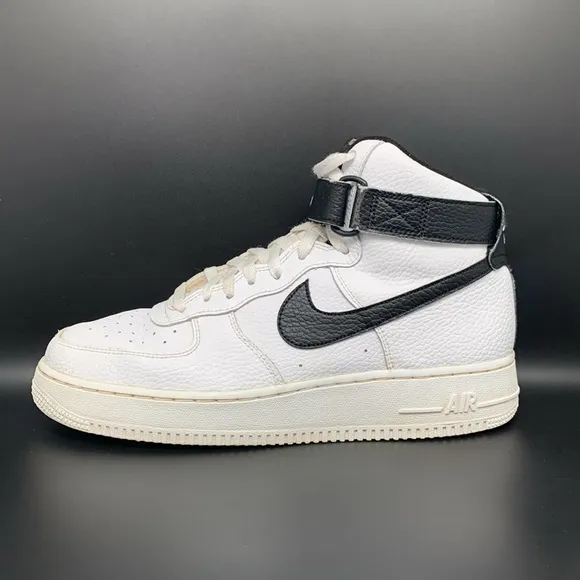 Nike Air Force 1 '07 High '21 Pebbled Leather Shoes Ct2303-100 Men's Sz 9.5