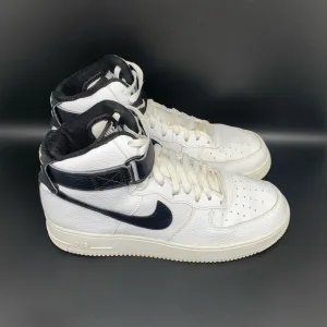 Nike Air Force 1 '07 High '21 Pebbled Leather Shoes Ct2303-100 Men's Sz 9.5