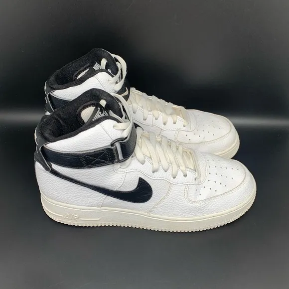 Nike Air Force 1 '07 High '21 Pebbled Leather Shoes Ct2303-100 Men's Sz 9.5