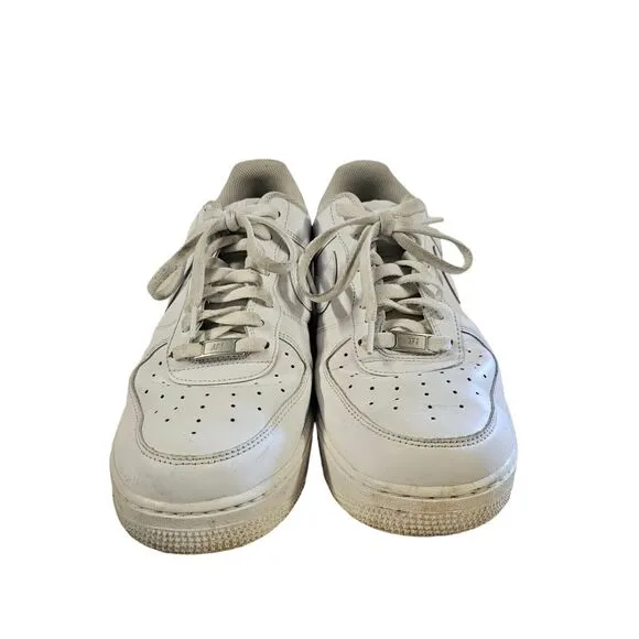 Nike Air Force 1 ‘07 Men's Shoes Triple White Size 11.5 Low Top CW2288-111